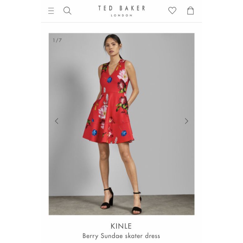 Đầm đỏ Ted Baker