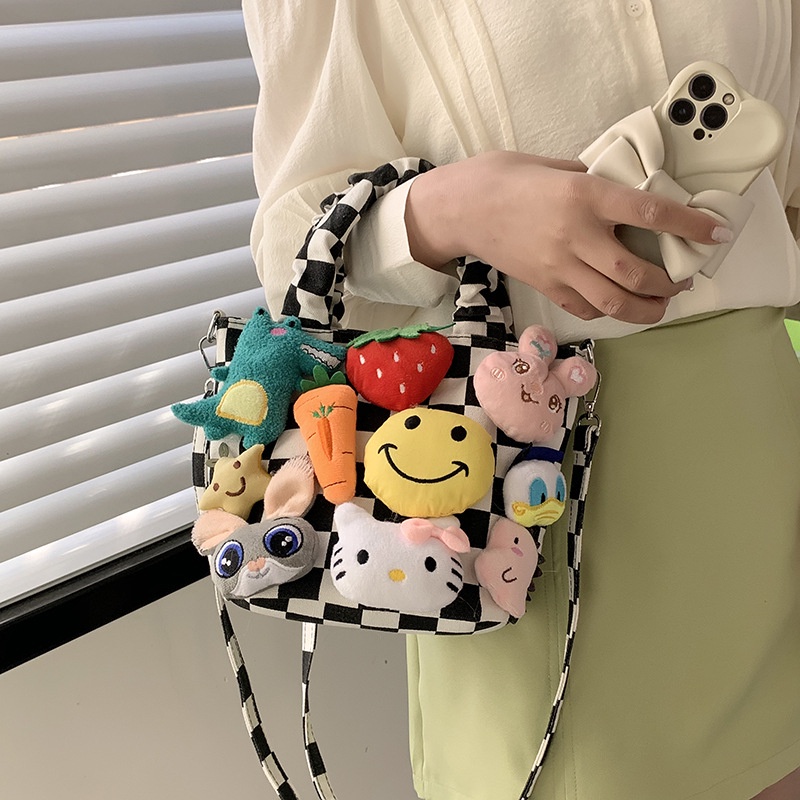 ENVIROSAX Túi đeo vai trang trí mặt cười hoạt hình xinh xắn dành cho nữ