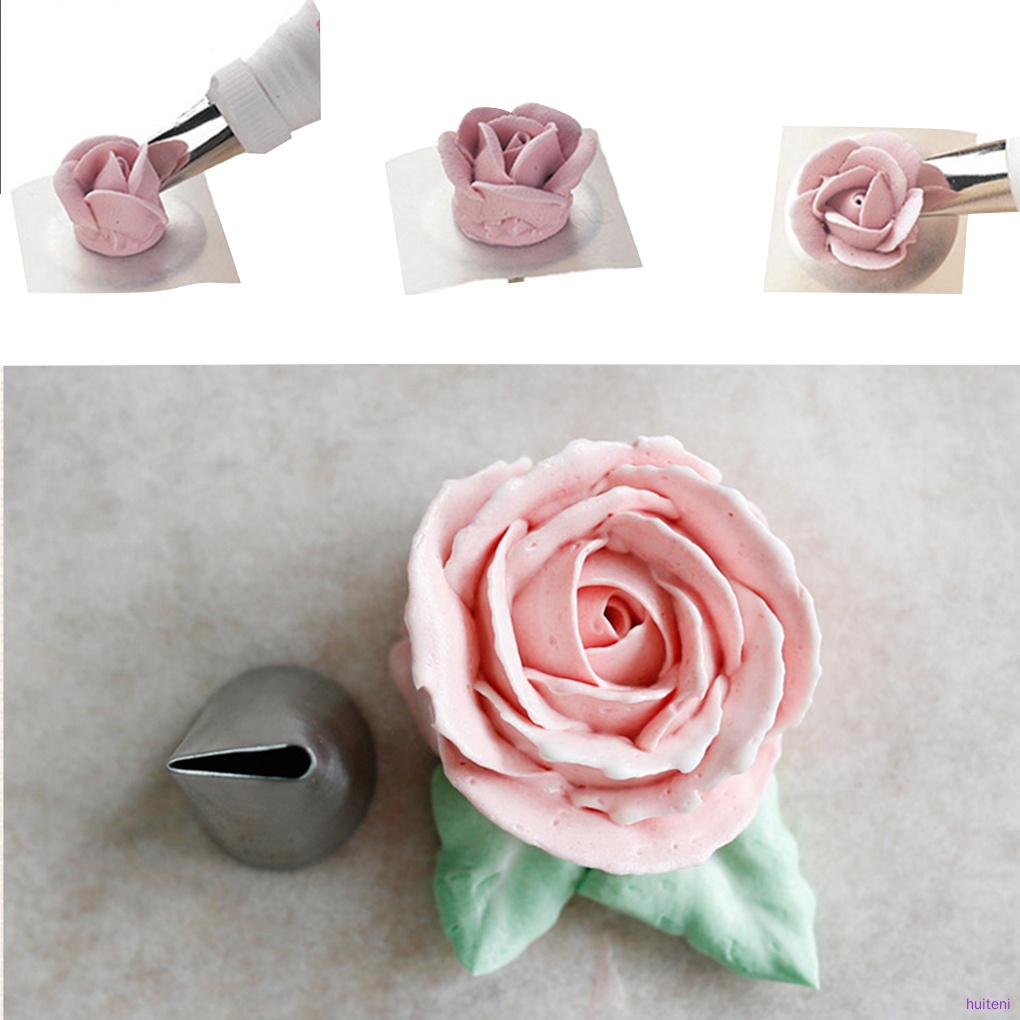 Set 5 đuôi bắt bông kem trang trí đồ ngọt bằng thép không gỉ tiện dụng