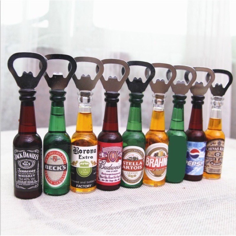 Dụng cụ mở chai khui chai hình chai bia có gắn nam châm - đồ khui bia Dumi Shop