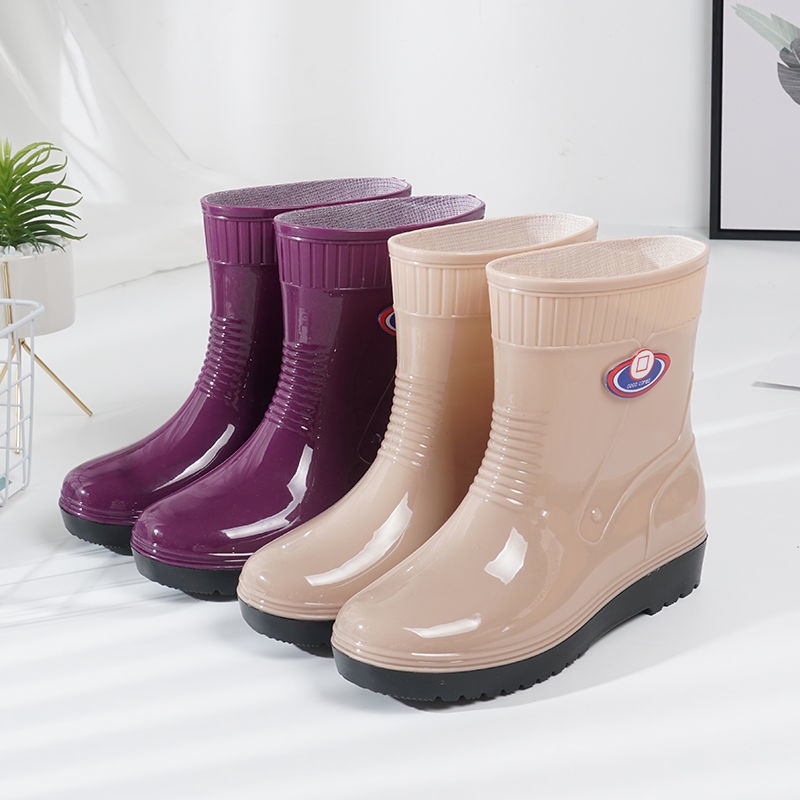 Ủng đi mưa chống trượt chống thấm nước bằng Cotton và lông cừu dành cho nữ | BigBuy360 - bigbuy360.vn