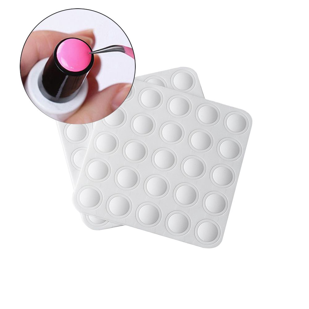 Beauty White Tools Gel Polish DIY Nail Color Button Label