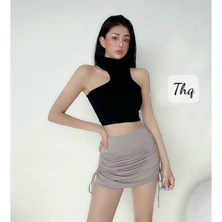 Áo ba lỗ khoét vai cổ cao