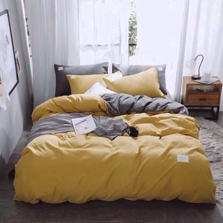 Chăn ga gối cotton tc nhập 1 màu