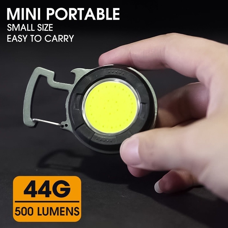 Đèn LED COB Mini Cầm Tay Kèm Sạc Tiện Dụng Mang Theo Dã Ngoại/ Leo Núi