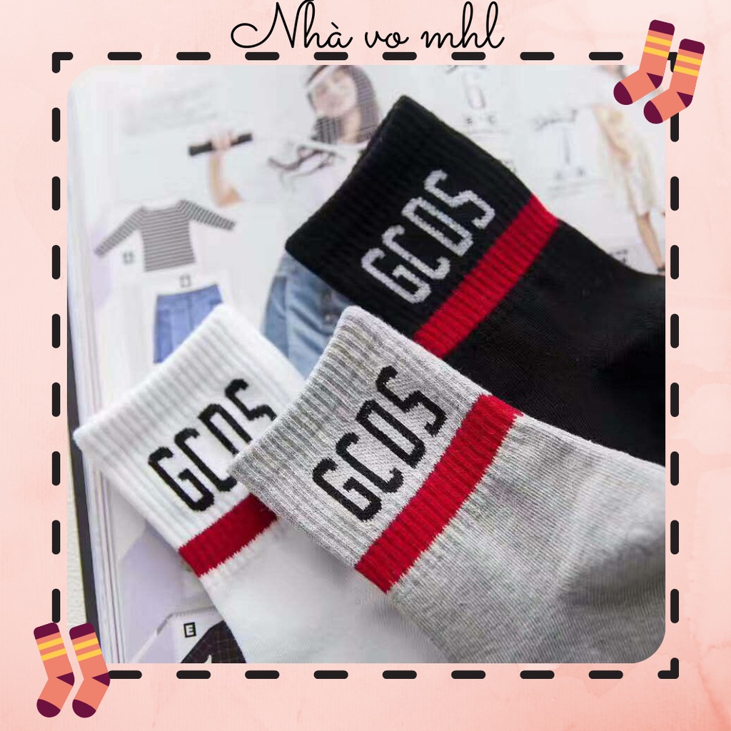 Vớ Cao GDS Tất Cổ Cao Cotton Họa Tiết Cá Tính Phong Cách Đường Phố Hot Trend Vớ Cổ Cao Cặp Đôi Ulzzang Thời trang