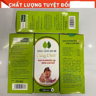 dầu tắm tinh dầu tràm em bé cung đình 100ml