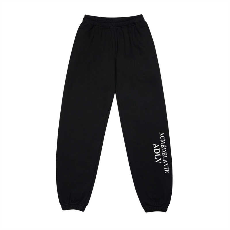 ADLV Quần dài thể thao vải Cotton in chữ thời trang cho các cặp đôi
