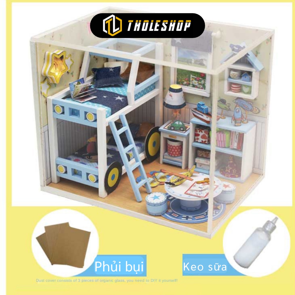 Mô Hình Nhà Búp Bê - Đồ Chơi Nhà Búp Bê Tự Lắp Ráp Với Nội Thất Mini 5527