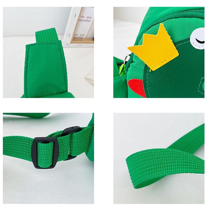 Túi Đeo Chéo Ngực Hình Khủng Long Dễ Thương Cho Bé