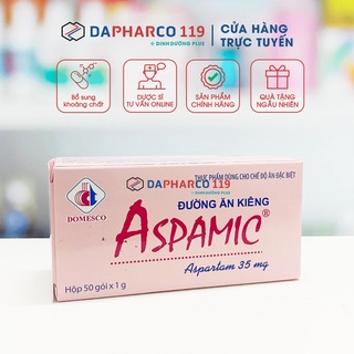 Đường ăn kiêng aspamic hộp 50 gói dinhduongplus dd232 1