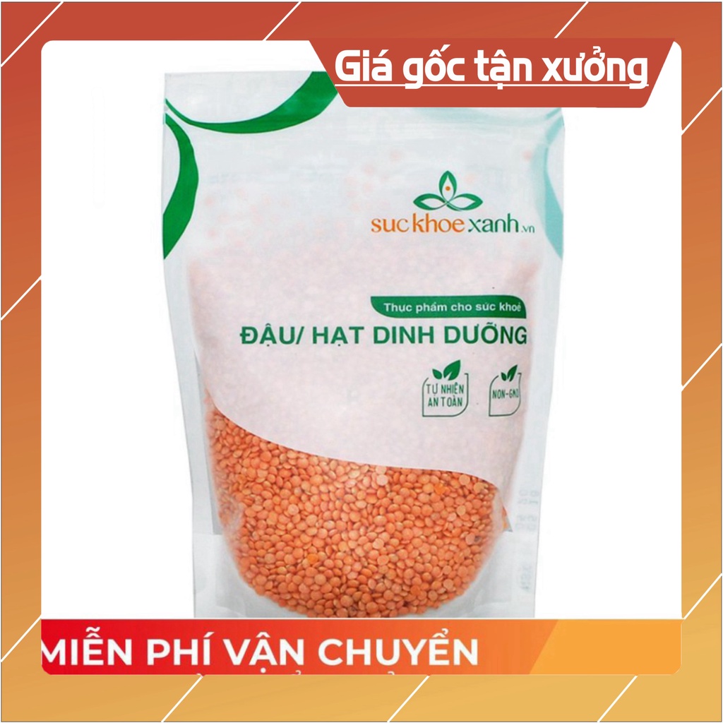 [BÁN SỈ] Combo 10 Bịch Đậu Lăng Đỏ Tách Vỏ Lentil Peas Canada 500g Hàng Mới Liên Tục