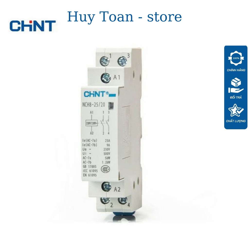 Khởi động từ 1 pha CHINT NCH8-25A/220V