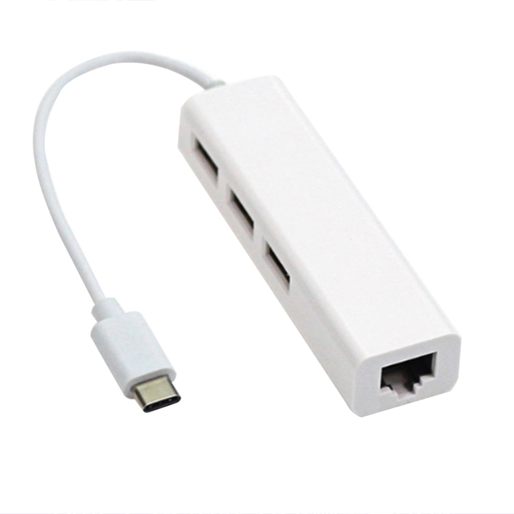 MC-USB C Type C to Ethernet Adapter Portable Laptop Tablet PC USB2 0 Hub RJ45 Network Card Lan Adapter