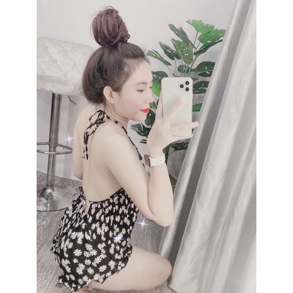 Set yếm hoa dập ly siêu đẹp sexy vải đỉnh | BigBuy360 - bigbuy360.vn