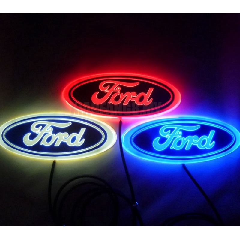 Mới Đèn led 4D Hình logo Xe Hơi Ford Kuga Fusion Fiesta Explorer Escape Ranger Mustang Mondeo Galaxy