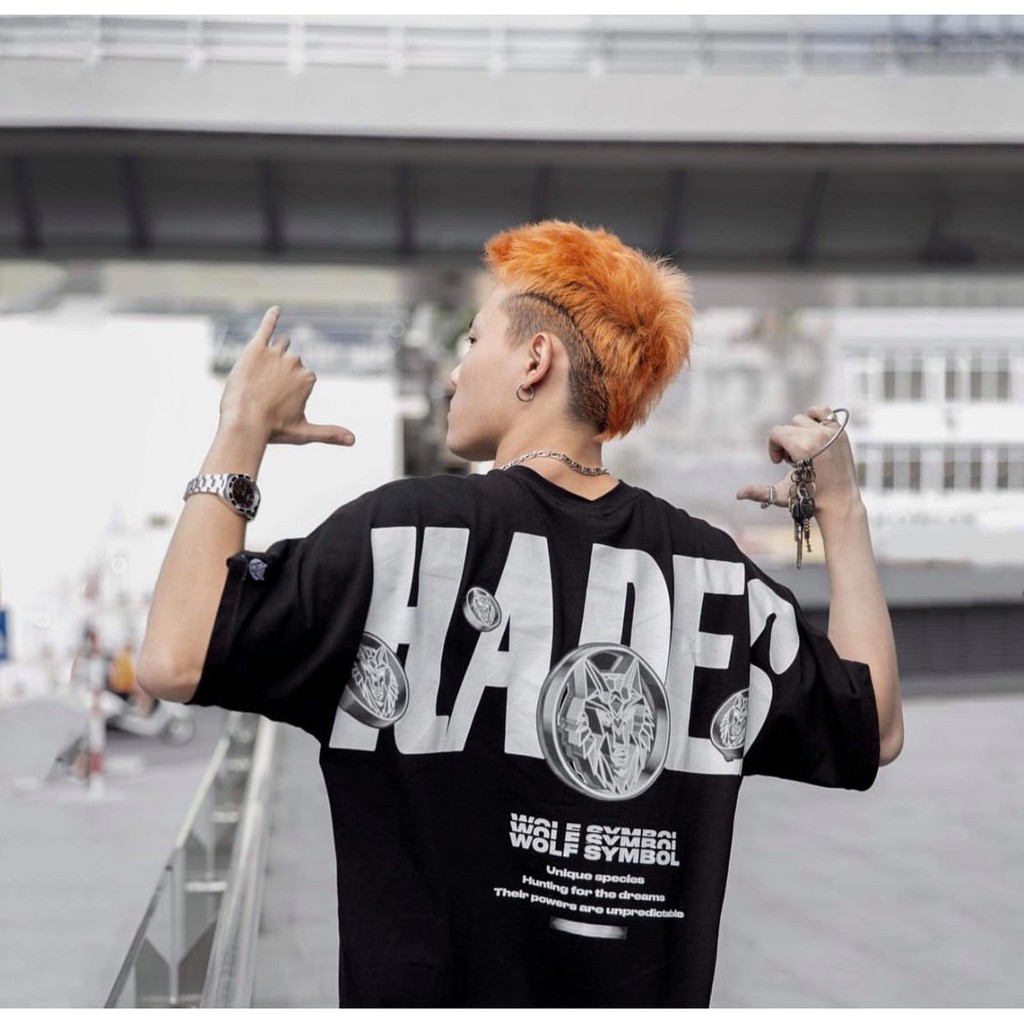 Áo thun tay lỡ HADES WOLF SYMBOY nam nữ unisex cotton phông rộng oversize - Gin Store