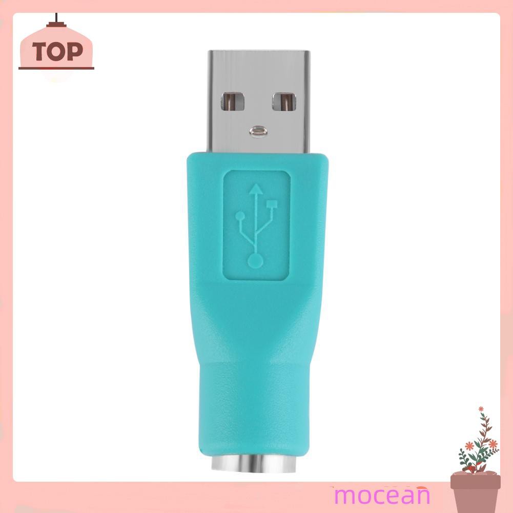 Set 2 Đầu Chuyển Đổi Từ Ps / 2 Female Sang Usb Male Cho Bàn Phím Chuột Và Chuột Máy Tính