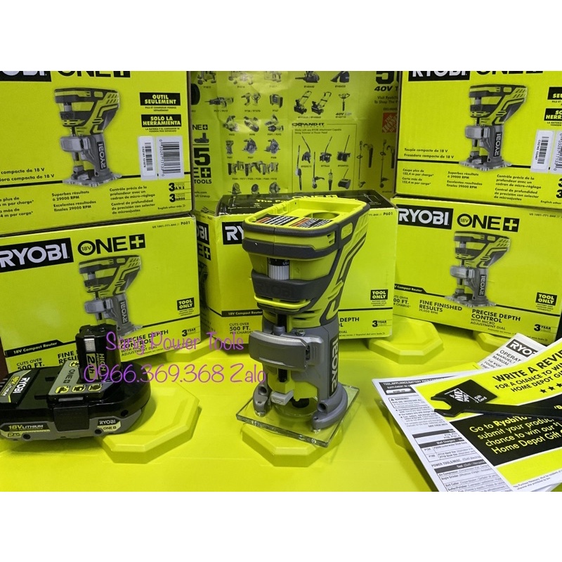 Máy phay gỗ RYOBI 18V ONE➕ P601