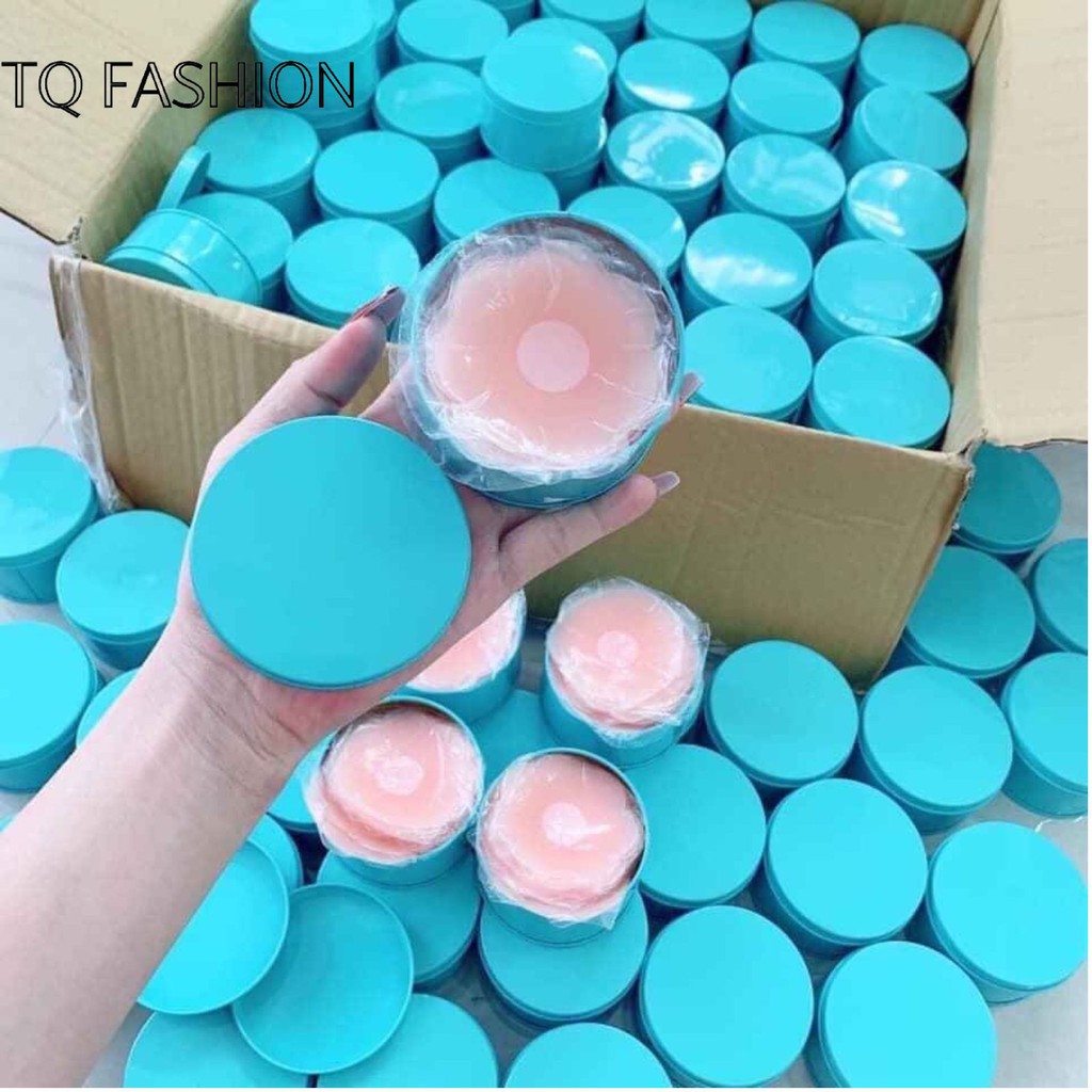 Miếng Dán Ngực Hộp 5 Cặp Fashion FREESHIP Miếng Dán Ti Sillicon dùng nhiều lần dính cực chắc 999 alohashop91