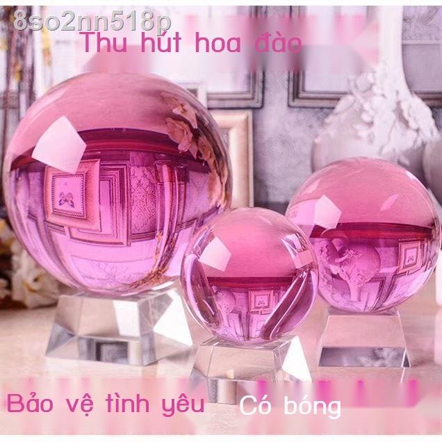Đồ trang trí quả pha lê hồng chuyển nhà bảo vệ tình yêu tuyển d