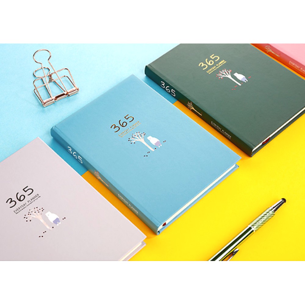 Sổ Kế Hoạch Nhật Ký 365 Ngày Every Day A5 Cao Cấp Tặng Kèm 2 Bookmark Hình Bướm Ngẫu Nhiên