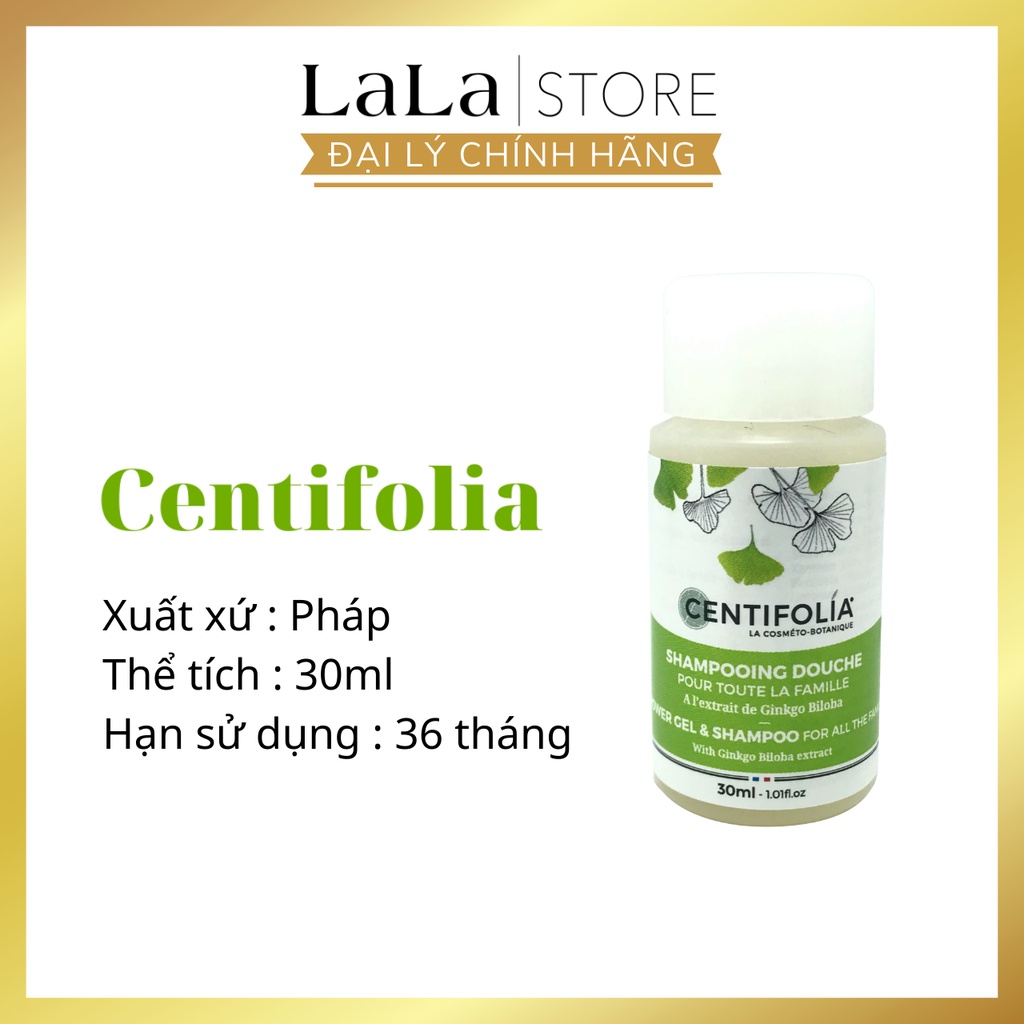 Sữa tắm gội hữu cơ Centifolia 500ml 2in1 dành cho cả gia đình - 30ml