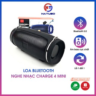 Loa Bluetooth Nghe Nhạc Charge 4 Mini Không Dây – Âm Thanh Trong Nghe Nhạc Hay - Vỏ Nhôm Nhiều Màu Đọc Usb Và Thẻ Nhớ