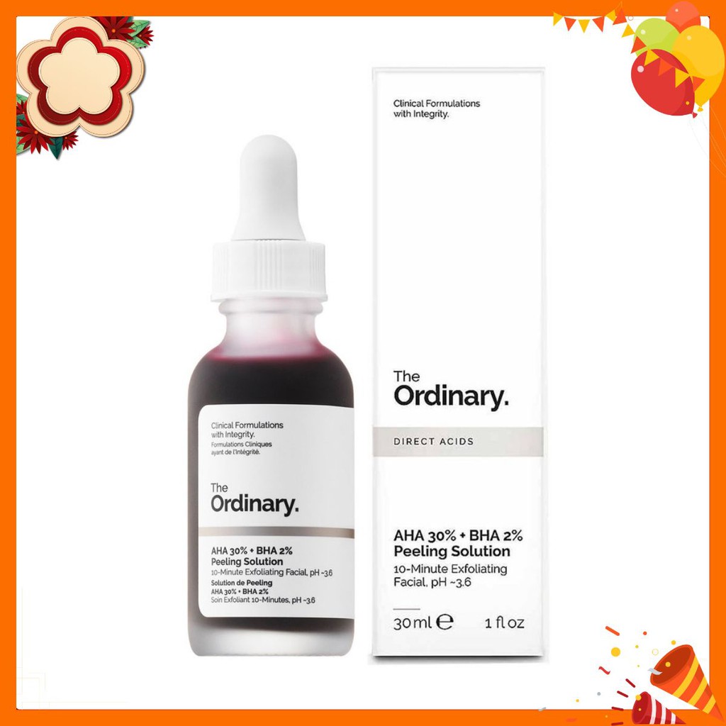 Tẩy Tế Bào Chết Mặt The Ordinary AHA 30% + BHA 2% Peeling Solution 30ml ✼A҈҈