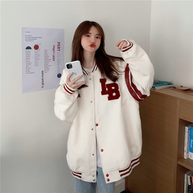 Áo Khoác Nỉ Bomber Phối Màu Unisex Nam Nữ Form Rộng Ulzzang NB02