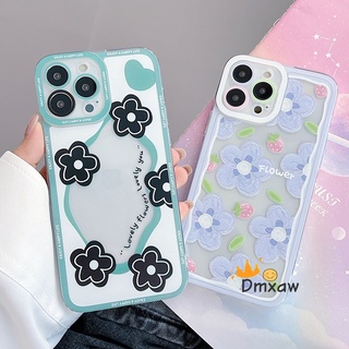 Ốp Điện Thoại Mềm Trong Suốt Họa Tiết Hoa Cho iPhone 14 Pro Max 14 Plus 13 12 11 Pro Max X XR XS Max 8 7 6 6s Plus