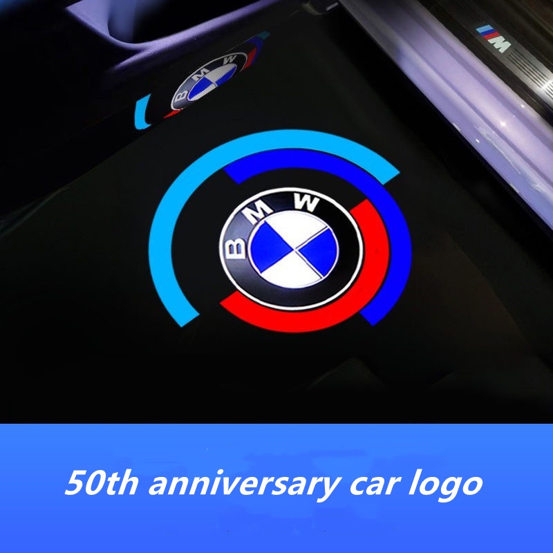 Đèn Chào Mừng Gắn Cửa Xe Hơi BMW 3 / 5 / 7Series Kỷ Niệm 50 Năm 530li