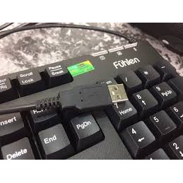 Bàn phím có dây Fuhlen L411 Đen - Hàng chính hãng