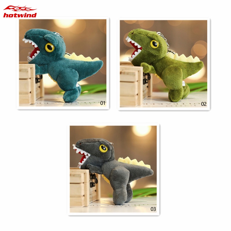 Móc khóa khủng long nhồi bông dễ thương cỡ nhỏ 14cm