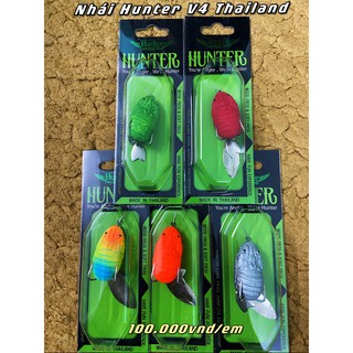 [SIÊU HOT] Mồi lure V4 HUNTER Thái Lan, mồi nhái hơi câu lure cá lóc, cá quả, cá chẽm