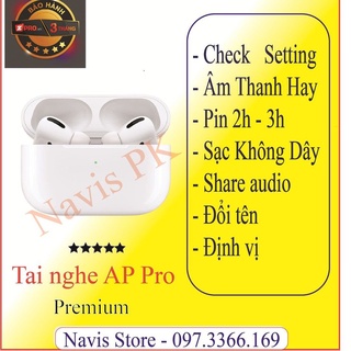[ Airpods Pro Premium Check Setting ] Tai Nghe Bluetooth Airpods Pro - Đổi Tên - Định Vị - Âm Thanh Hay - Navis PK