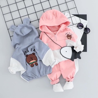Bộ áo thu da cá cho bé