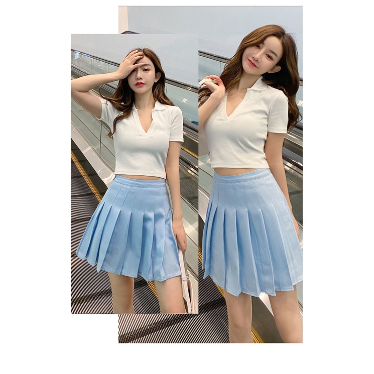 Chân Váy Xếp Ly Lưng Cao Thời Trang 2022 Mới Mẻ Trẻ Trung Cho Nữ