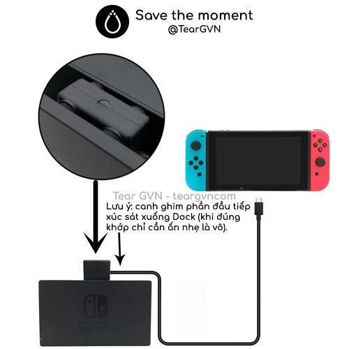 Cáp nối dài Type-C (AOLION) từ Dock đến máy cho Nintendo Switch