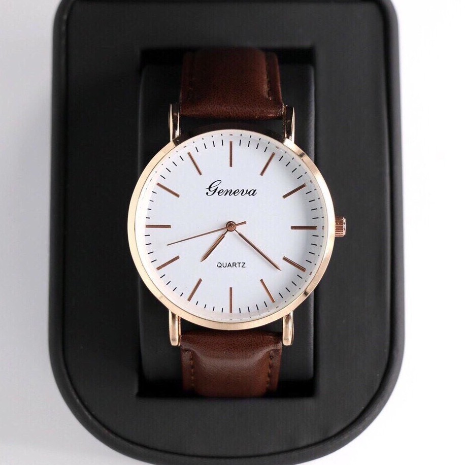 Đồng Hồ Nam Geneva Platinum Cao Cấp Khung Thép Chống Gỉ Mạ Vàng Ánh Kim Tinh Xảo | BigBuy360 - bigbuy360.vn