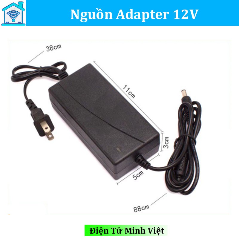 Nguồn Adapter 12V 5A Đầu ra 5.5x2.1mm