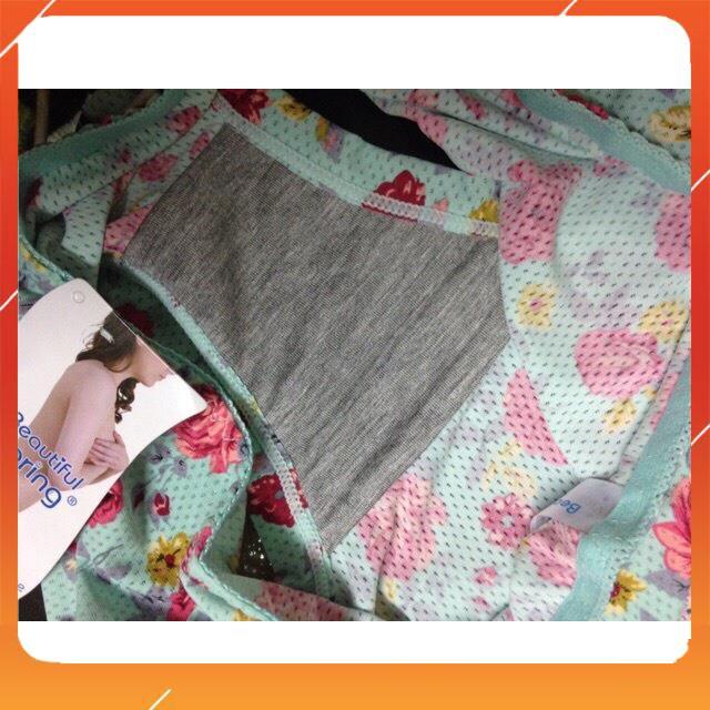 Quần lót nữ su lạnh thông hơi cao cấp nhẹ nhàng thoáng mát cạp cao họa tiết hoa lá trẻ trung Q2859