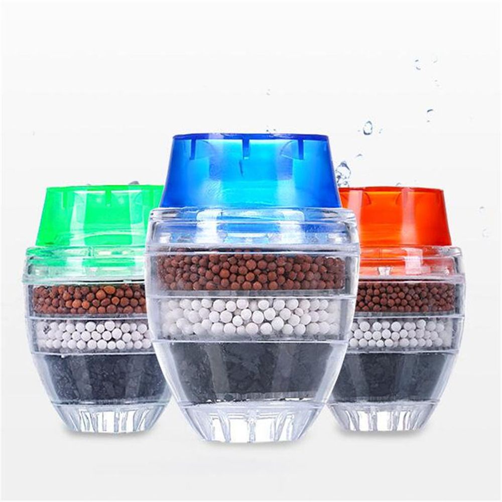 Đầu lọc nước 5 lớp bằng nhựa tiện dụng cho nhà bếp/ phòng tắm tùy chọn màu sắc