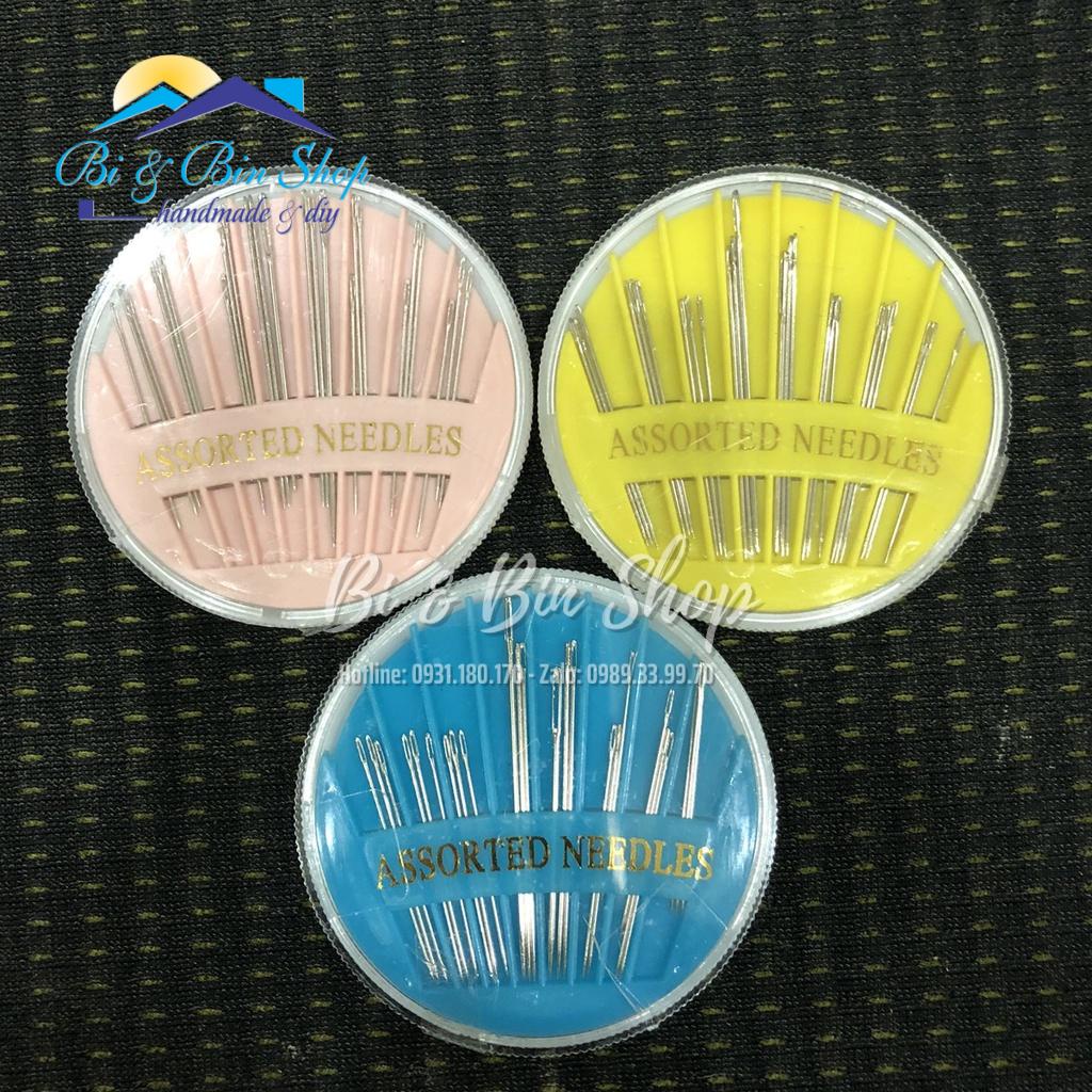 Hộp 24 Kim ASSORTED NEEDLES Kim Thêu Đa Năng Nhiều Kích Cỡ Dễ Sử Dụng Thêu Thùa May Vá