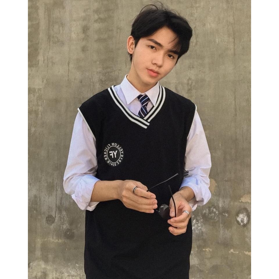 SET ÁO GILE YELLOW FLICKER ĐEN BO VIỀN CỔ MIX ÁO PHÔNG / SƠ MI TAY CỘC / SƠ MI TAY DÀI TRẮNG HOT | BigBuy360 - bigbuy360.vn