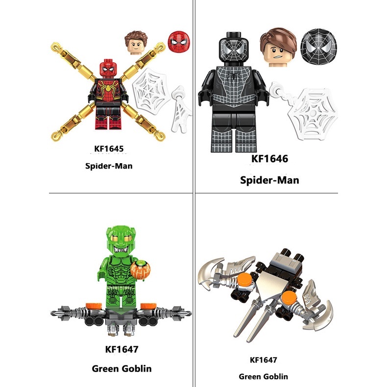 Mô Hình Đồ Chơi Lắp Ráp Nhân Vật Bạch Tuộc / Người Nhện nano Trong Phim avengers