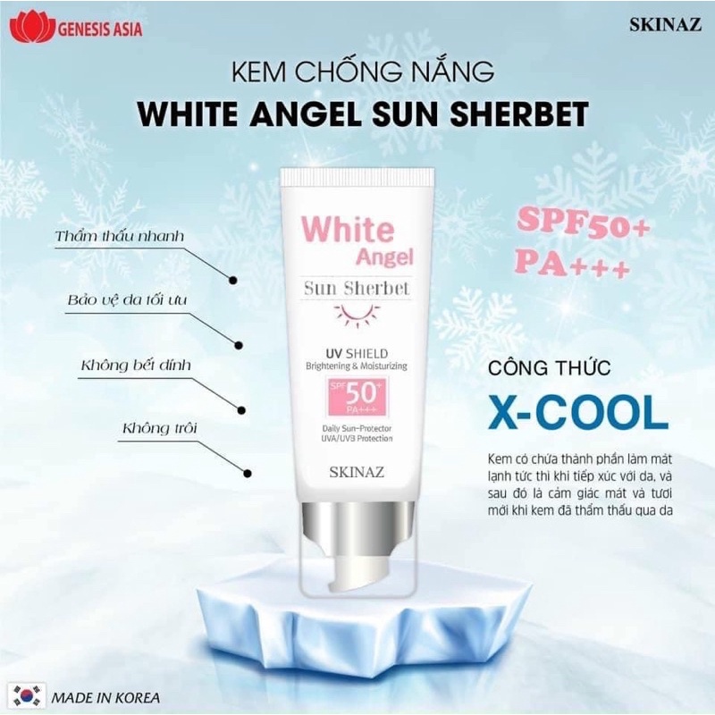 Kem Chống Nắng Skinaz - White Angel Sun Sherbet Skinaz