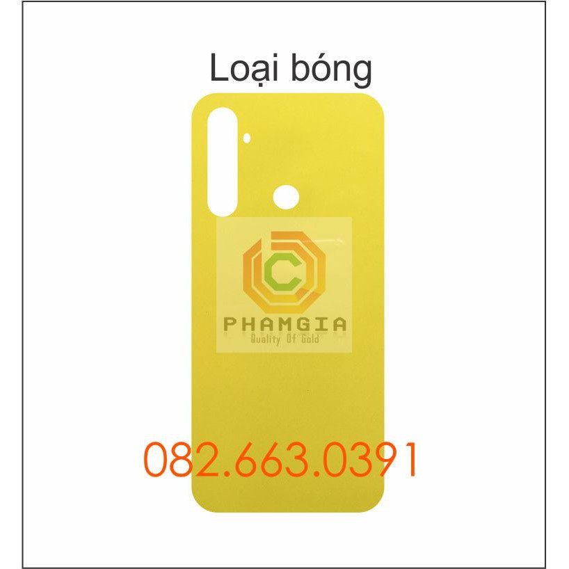 Dán PPF chống trầy Realme 6i mặt trước, mặt lưng máy