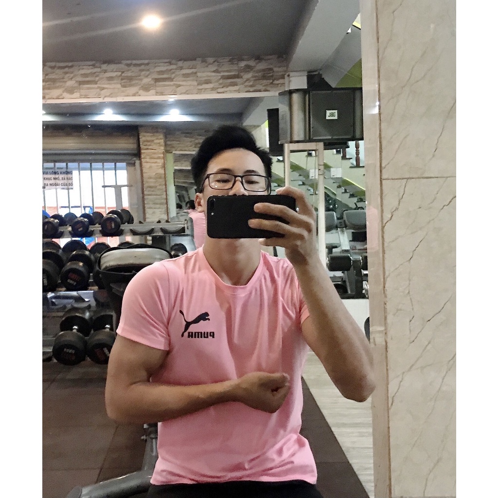 Áo phông nam in con báo cá tính , chất vải cotton mền mại thoáng mát co giãn 4 chiều tốt | ur sport