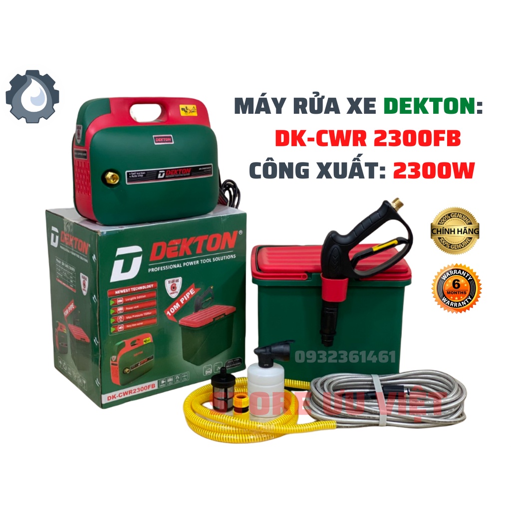 MÁY XỊT RỬA XE CHÍNH HÃNG DEKTON DK CWR 2300FB CÔNG XUẤT 2300W GIÁ TỐT